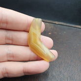 Antique Yemeni Old Crystal Agate Middle Eastern yellow Agate Bead -Y1